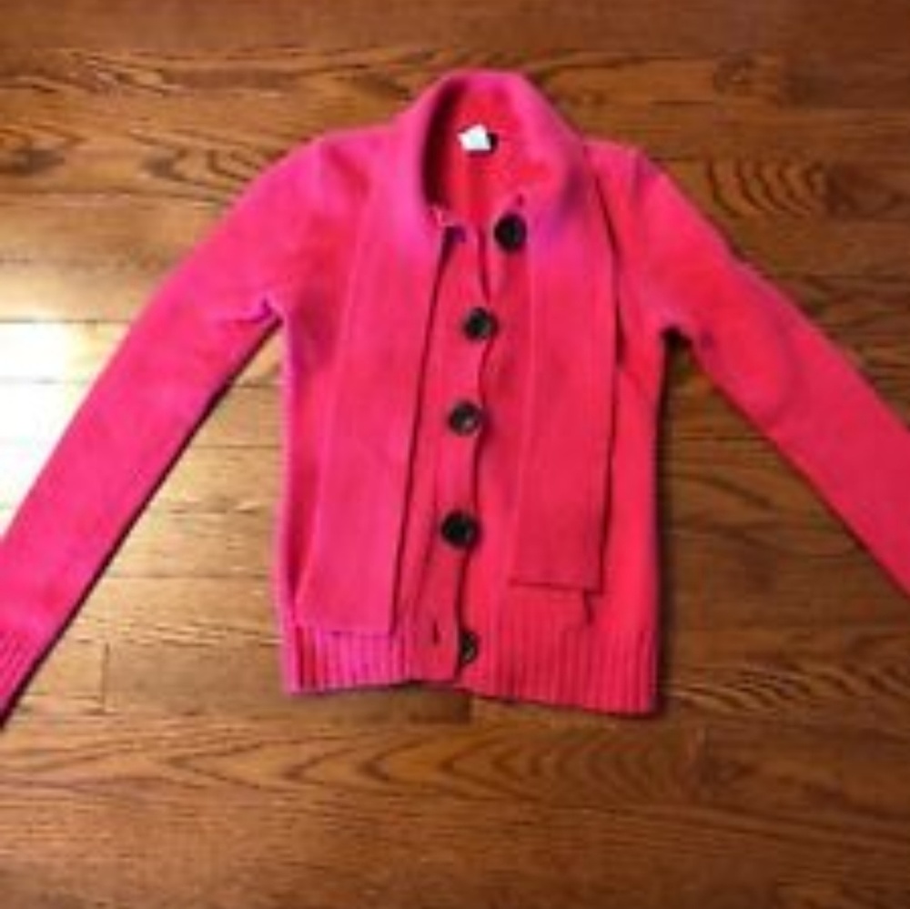 J crew wool/ cashmere cardigan size M